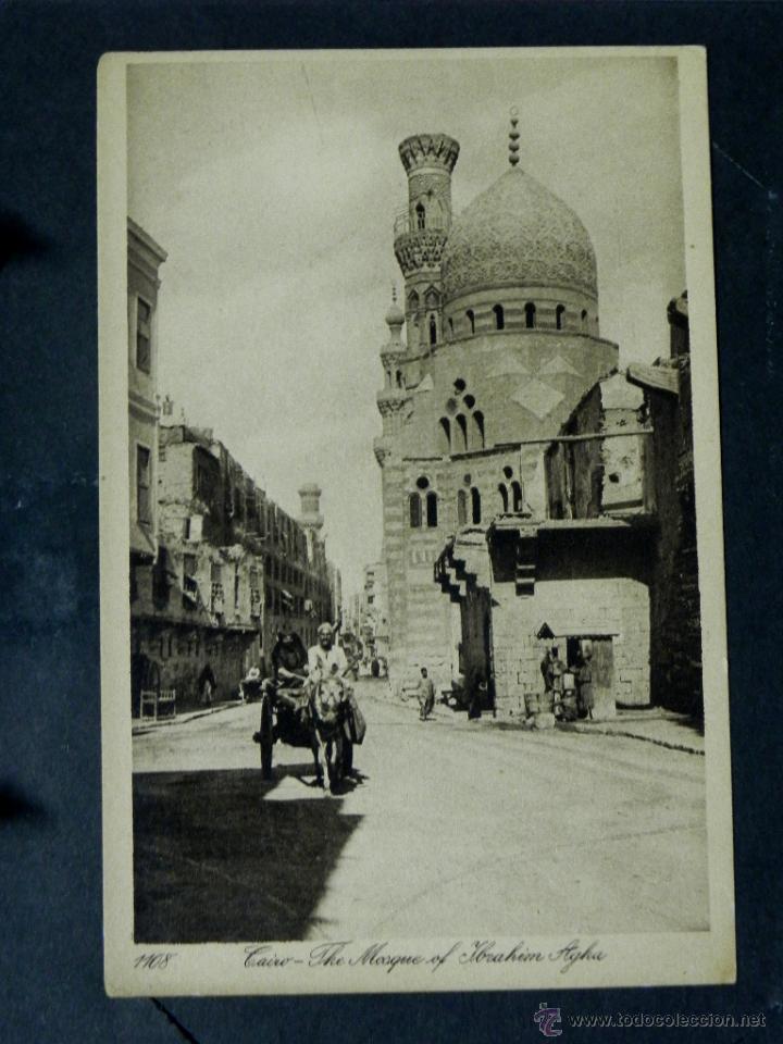 Cartoline: antigua postal, el cairo, la mezquita de ibrahim agha, no circulada