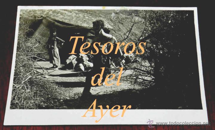 Cartes Postales: ANTIGUA FOTOGRAFIA DE VIVIENDA ARABE,  MARRUECOS, A&Ntilde;O 1922, ZONA DE MELILLA, NO CIRCULADA, TAMA&Ntilde;O PO