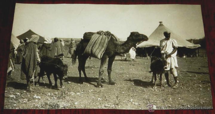 Cartes Postales: ANTIGUA FOTOGRAFIA DE UNA KABILA,  MARRUECOS, A&Ntilde;OS 20, ZONA DE MELILLA, NO CIRCULADA, TAMA&Ntilde;O POSTAL.