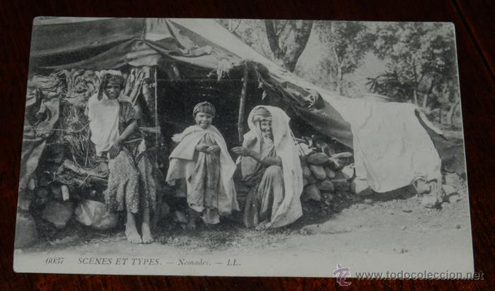 Cartes Postales: ANTIGUA POSTAL DE SCENES ET TYPES, N. 6037, NOMADAS, CIRCULADA, ED. L.L.