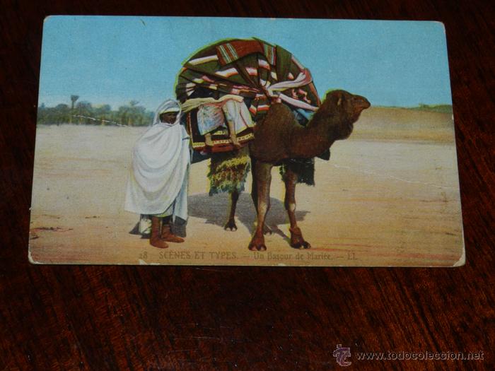 Cartes Postales: ANTIGUA POSTAL DE SCENES ET TYPES, N. 28, UN BASOUR DE MARIEE, CIRCULADA, ED. L.L.