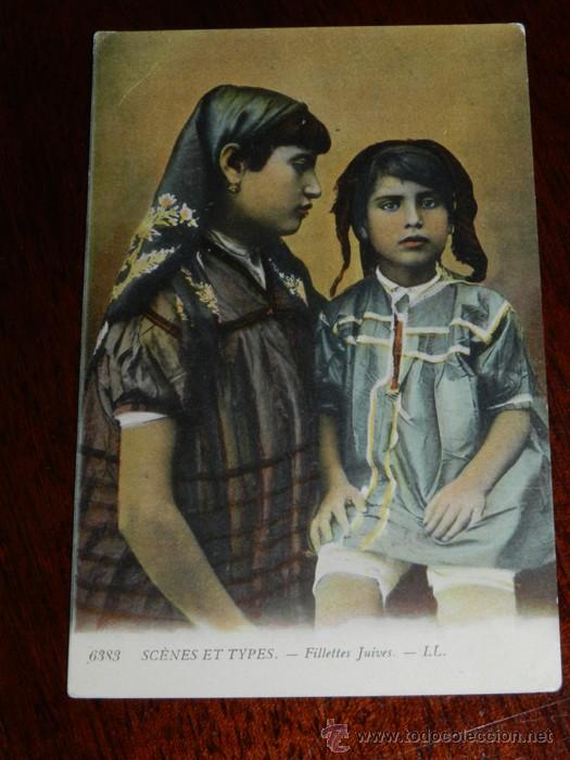 Cartes Postales: ANTIGUA POSTAL DE SCENES ET TYPES, N. 6383, NI&Ntilde;AS, POSIBLEMENTE ALGERIA, CIRCULADA, ED. L.L.