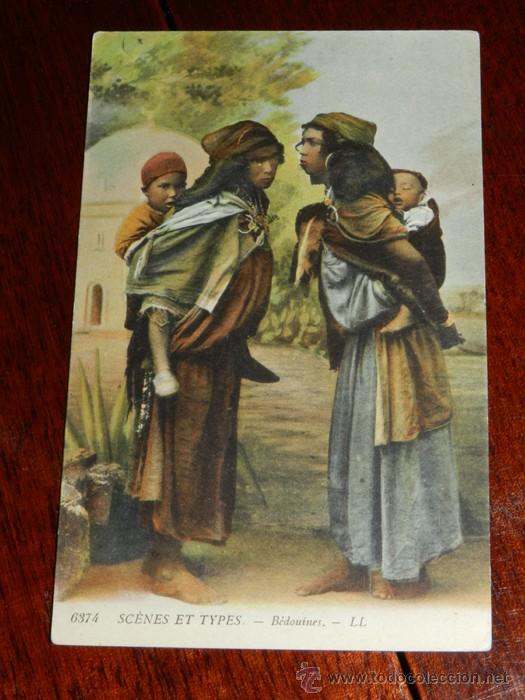 Cartes Postales: ANTIGUA POSTAL DE SCENES ET TYPES, N. 6374, BEDUINAS, POSIBLEMENTE ALGERIA, CIRCULADA, ED. L.L.