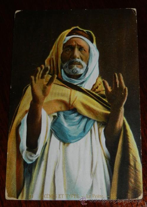 Cartes Postales: ANTIGUA POSTAL DE SCENES ET TYPES, N. 52, LA PRIERE, POSIBLEMENTE ALGERIA, CIRCULADA, ED. L.L.