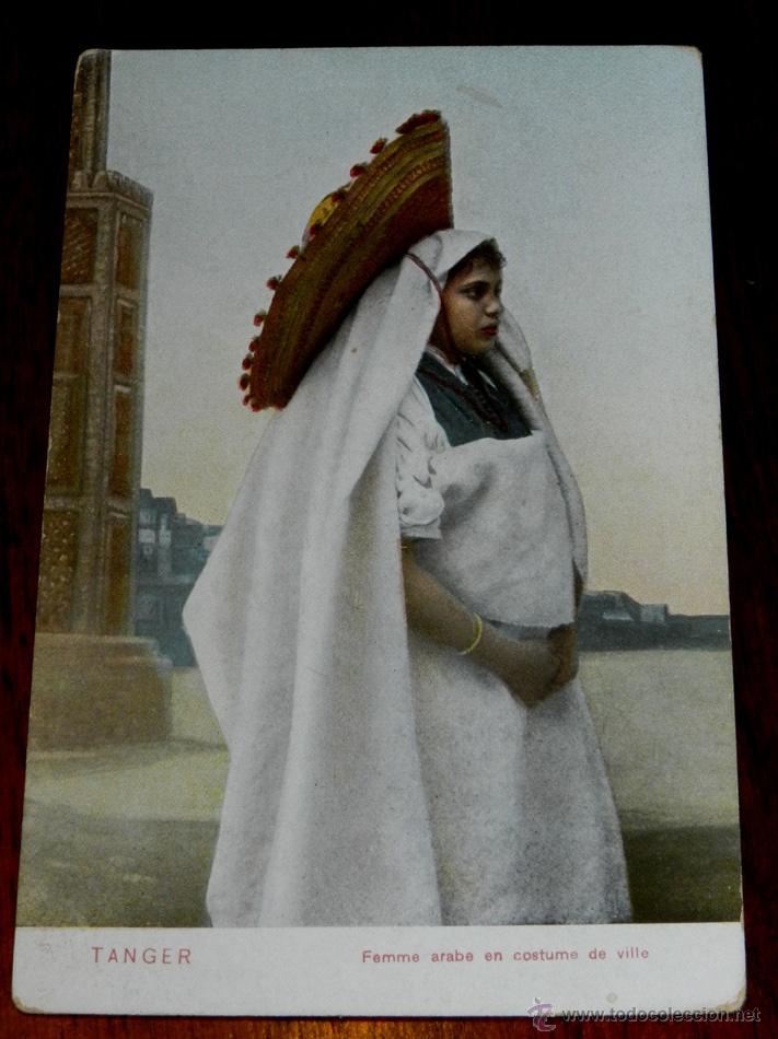 Cartes Postales: ANTIGUA POSTAL DE FEMME ARABE, TANGER, MARRUECOS, ED. A. BENZAQUEN, CIRCULADA.