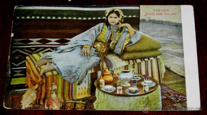 Cartes Postales: ANTIGUA POSTAL DE FEMME ARABE, TANGER, MARRUECOS, ED. A. BENZAQUEN, CIRCULADA.