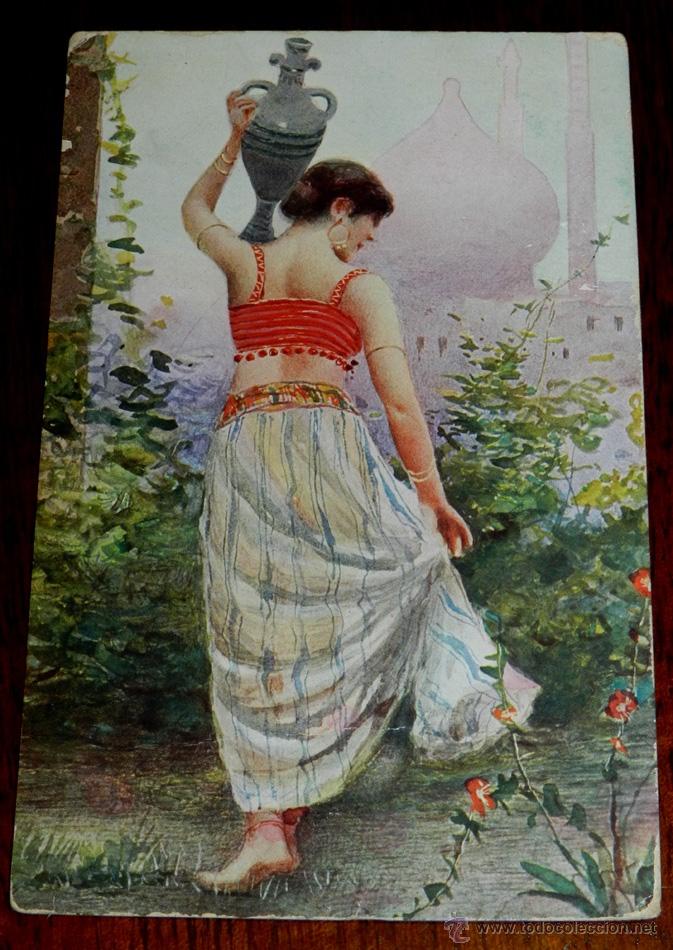Cartes Postales: ANTIGUA POSTAL DE MUJER ARABE, SERIE 1643  2, POSIBLEMENTE MARRUECOS, CIRCULADA.