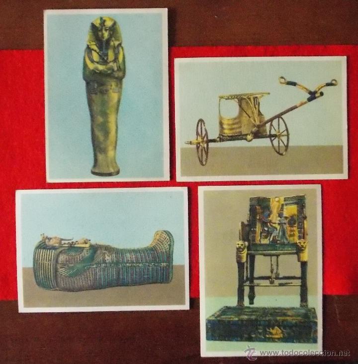 Cartoline: 4 POSTALES - TESORO DE TUTANKAMON - TUTANKHAMON - A&Ntilde;OS 50