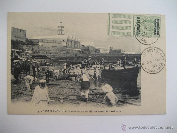 Cartoline: GUERRA DE MARRUECOS. CASABLANCA N&ordm; 13. JH BOUSSUGE.