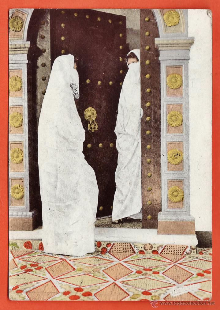 Cartoline: argelia - el djezair - detalle tipico - escrita - a&ntilde;os 60