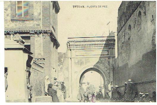 Postales: POSTAL DE TETUAN , PUERTA DE PEZ - Foto 1