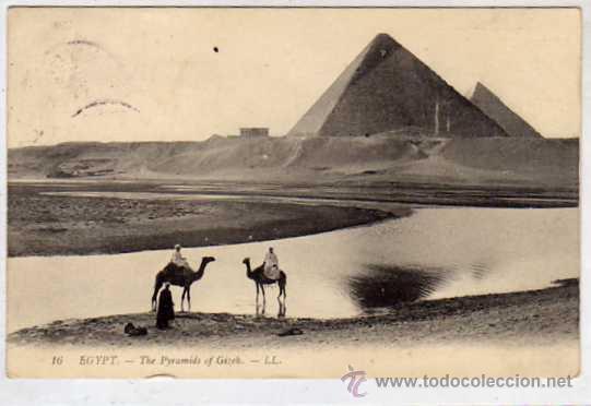 Postales: La pir&aacute;mide de Gizeh. L L. Egipto.   n&ordm; 16 - Foto 1