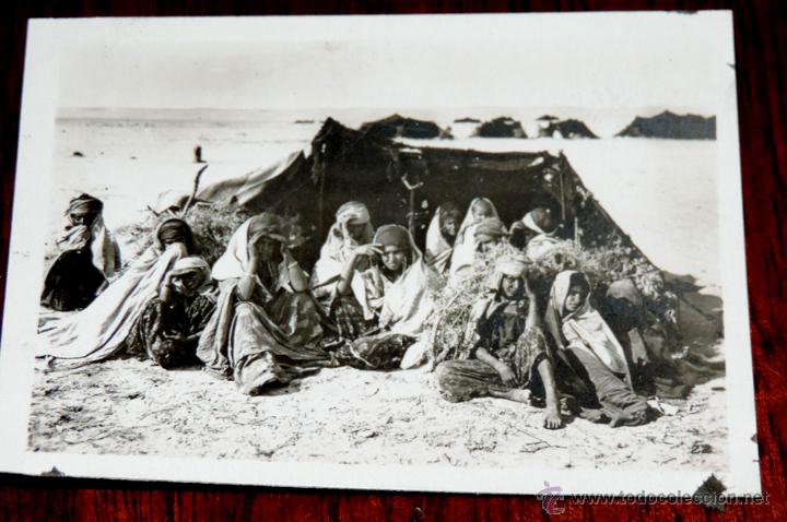 Postais: FOTOGRAFIA DE MARRUECOS,  FAMILIA NOMADA, MIDE 9 X 6,5 CMS.