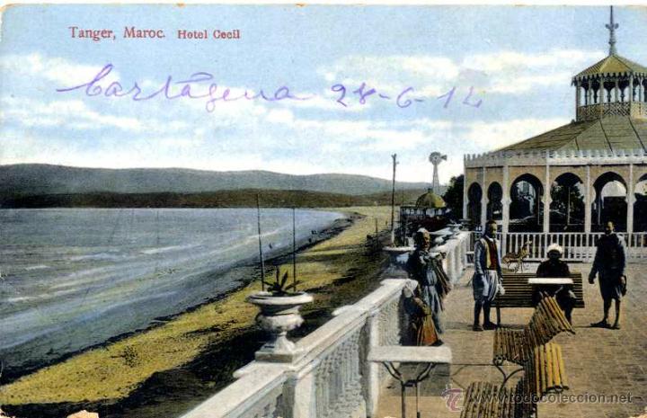 Postais: TANGER MARRUECOS, HOTEL CECIL  1.914
