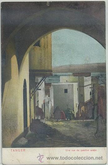Postkarten: POSTAL DE MARRUECOS. TANGER. UNE RUE DU QUARTIER ARABE   P-AFyMA-504