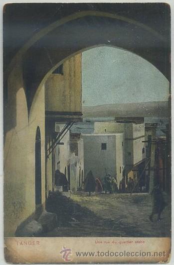 Postkarten: POSTAL DE MARRUECOS. TANGER. UNE RUE DU QUARTIER ARABE   P-AFyMA-505