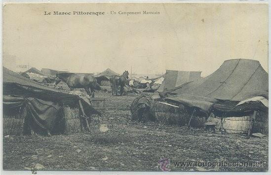 Postcards: POSTAL DE MARRUECOS. LE MAROC PITTORESQUE. CAMPAMENTO MAROCAIN   P-AFyMA-525