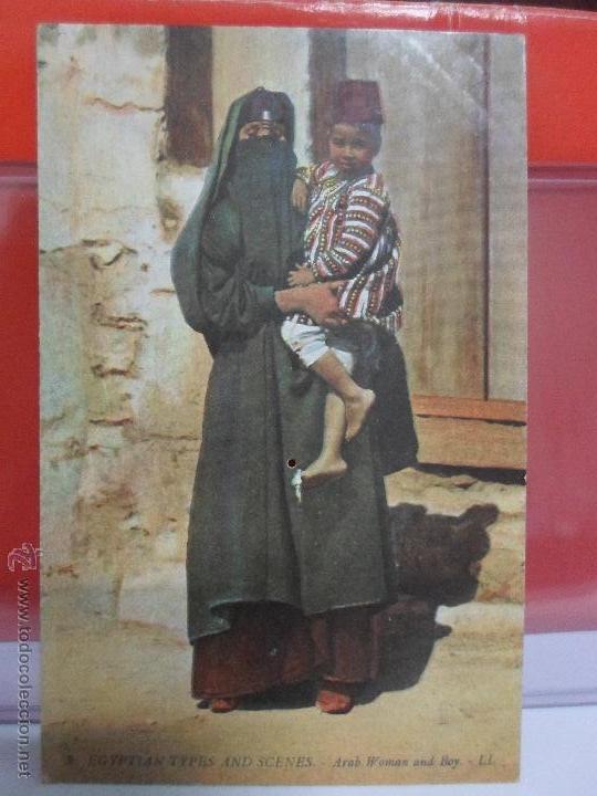 Postais: POSTAL DE MUJER ARABE Y NI&Ntilde;O