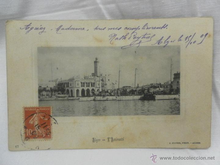 Postales: Argel. Tarjeta postal circulada en 1909 - Foto 1
