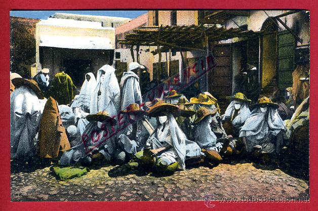 Cartoline: POSTAL TETUAN, MARRUECOS, VENDEDORAS MORAS EN EL MERCADO, P95544