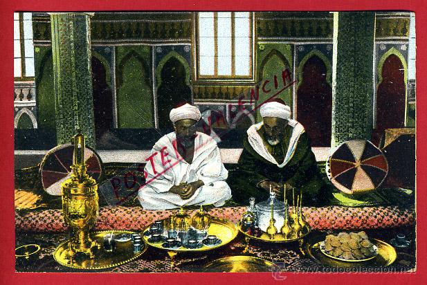 Cartoline: POSTAL TETUAN, MARRUECOS, TOMANDO EL TE, P95548
