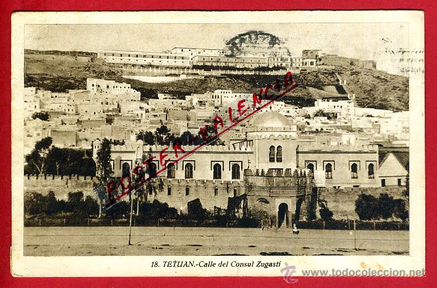 Cartoline: POSTAL TETUAN, MARRUECOS, CALLE DEL CONSUL ZUGASTI, P95551