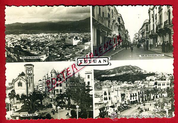 Cartoline: POSTAL TETUAN, MARRUECOS, CUATRO VISTAS, P95556