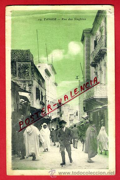 Cartoline: POSTAL TANGER, MARRUECOS, CALLE DE SIAGHINS, P95571