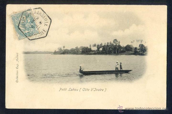 Cartes Postales: Costa de Marfil. Regi&oacute;n Lagunes. *Petit Lahou* Ed. Collection Eug. Aubert. Circulada.