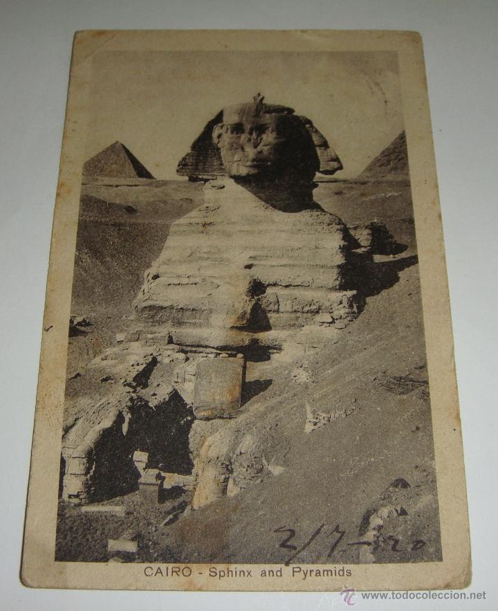 Cartes Postales: Postal. Pir&aacute;mides y Esfinge. CAIRO - 1920