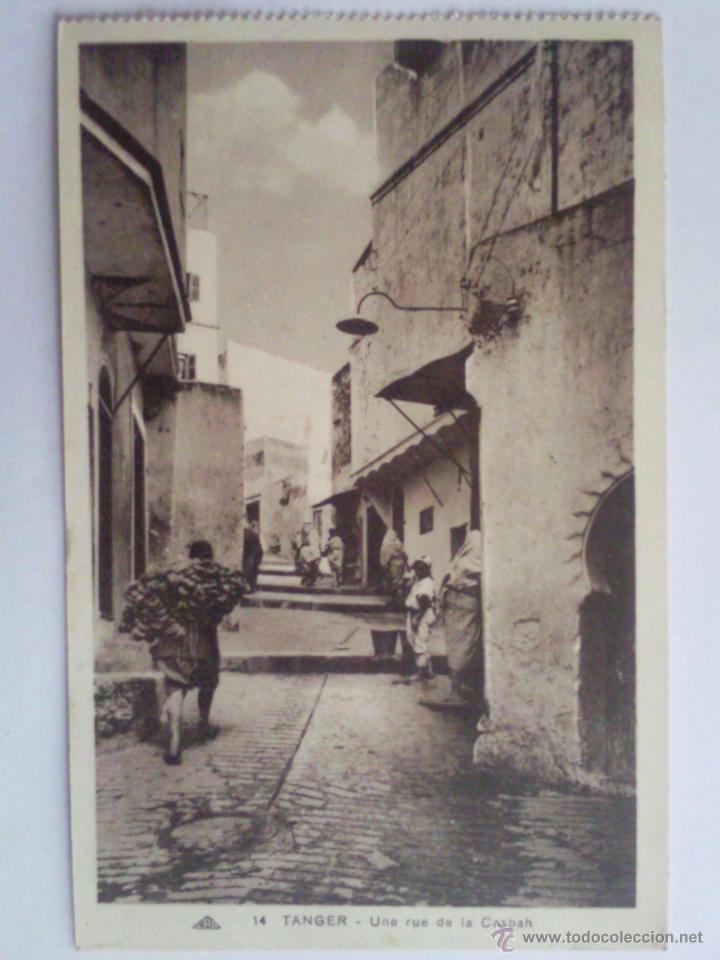 Cartes Postales: POSTAL TANGER, UNA CALLE DE LA CASBAH, A&Ntilde;O 1942