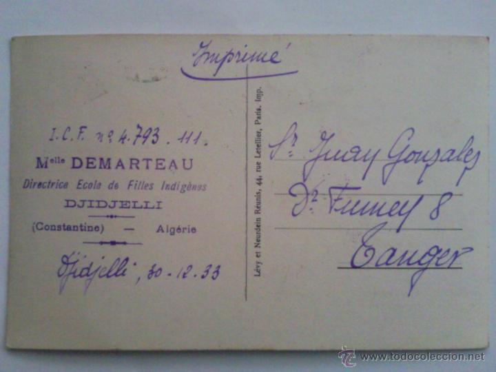 Postales: ANTIGUA POSTAL CONSTANTINE, LA MADRAZA, A&Ntilde;O 1933 - Foto 2