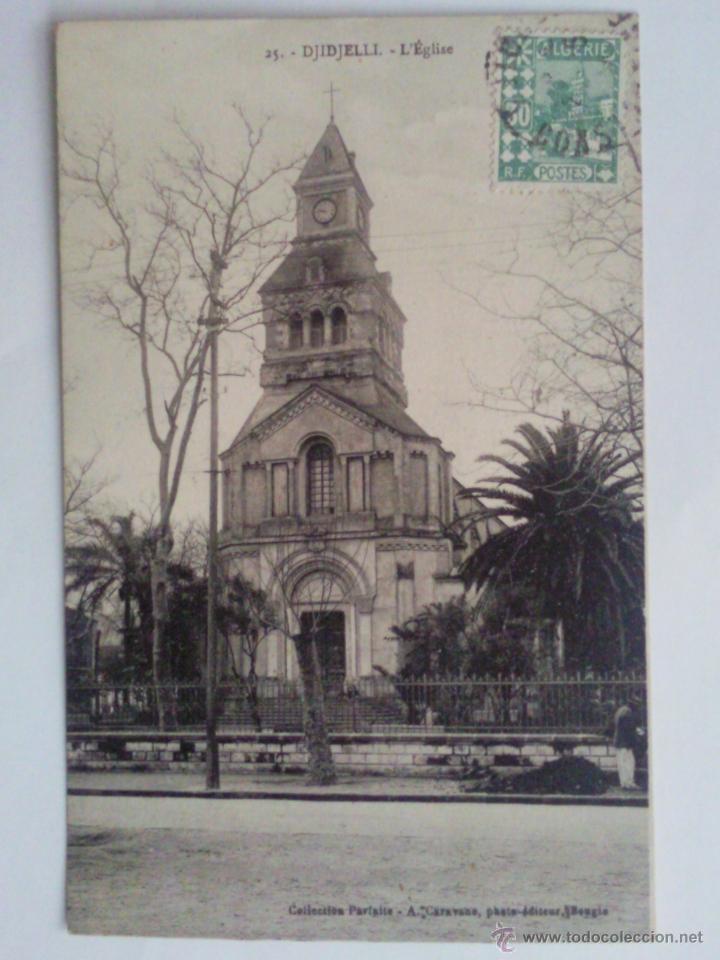 Cartoline: ANTIGUA POSTAL, DJIDJELLI, IGLESIA, A&Ntilde;O 1933