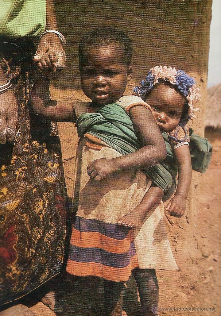 Cartoline: postal - col. africa - n&ordm; 4 - infancia - ed. lestonnac / compa&ntilde;ia maria nuestra se&ntilde;ora - nueva -