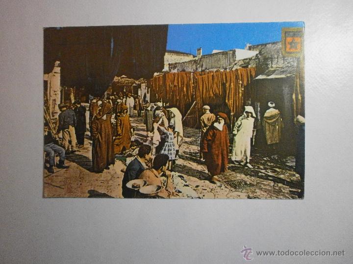 Postcards: POSTAL TETUAN CALLE DE LOS TINTOREROS REVERSO PUBLICIDAS LABORATORIO VITAPHARM