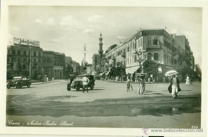Postcards: CAIRO. CALLE NUBAR PASHA. HACIA 1920.