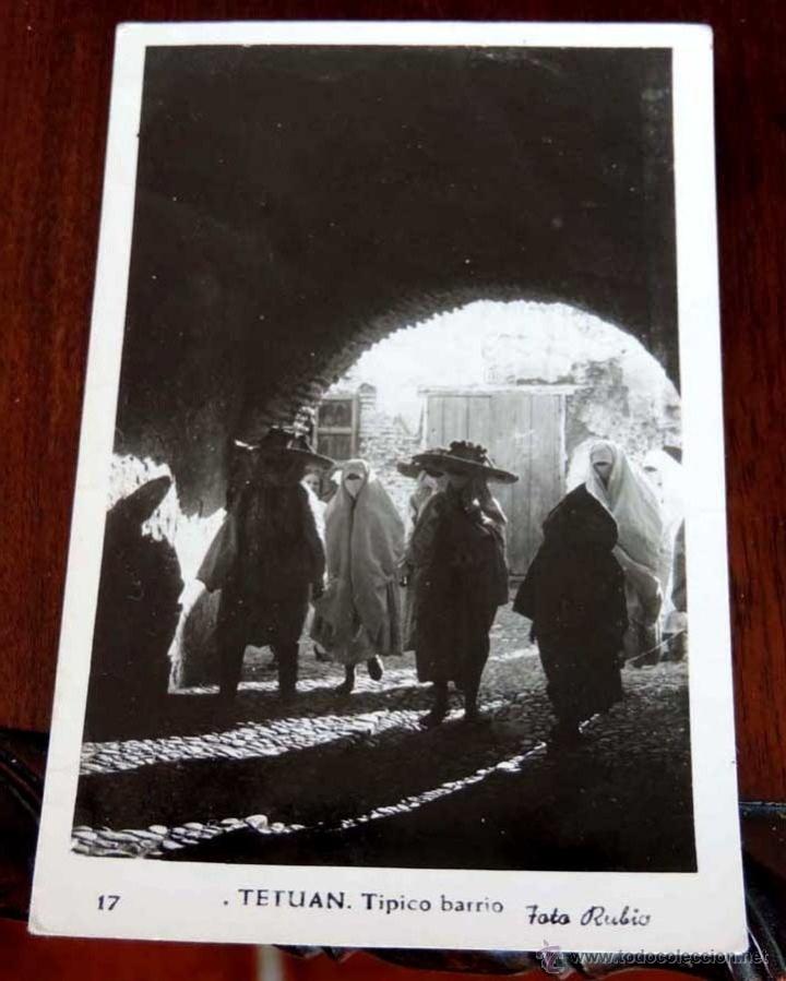 Postcards: FOTO POSTAL DE TETUAN, N. 17, TIPICO BARRIO, FOTO RUBIO, NO CIRCULADA.