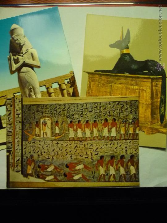 Postais: lote postales de egipto dif.aspectos museo y monumentos ---cm