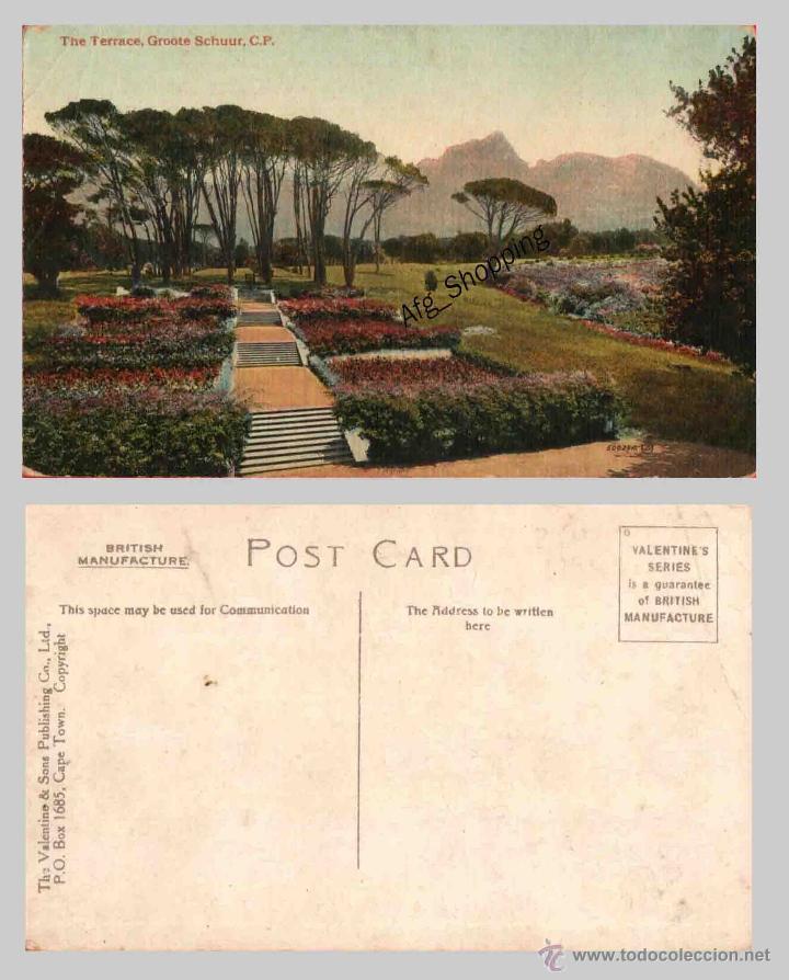 Cartes Postales: SOUTH AFRICA - THE TERRACE, GROOTE SCHUUR - Old postcard - THE VALENTINE & SONS PUBLISHING CO., LTD.
