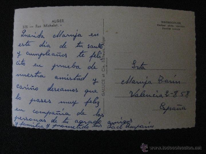 Postales: ALGER. RUE MICHELET - Foto 2