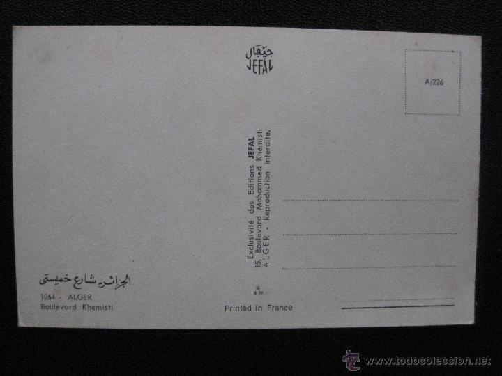 Postales: ALGER. BOULEVARD KHEMISTI - Foto 2