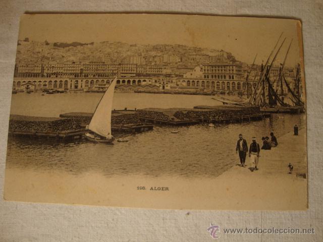 Cartes Postales: ANTIGUA TARJETA POSTAL ALGER DE P.P.S.XX PUERTO BARCO BARCOS