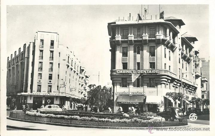 Cartes Postales: POSTAL FOTOGRAFICA ANTIGUA DE - CASABLANCA -ROND POINT MERS SULTAN - SIN CIRCULAR FOTO SIRECKY