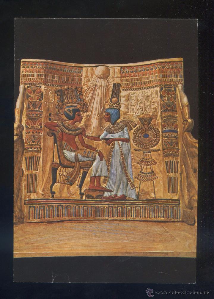 Cartes Postales: Egipto. *Tut Ank Amen Treasures - The back panel...* Ed. Lehnert & Landrock n&ordm; 250. Nueva.