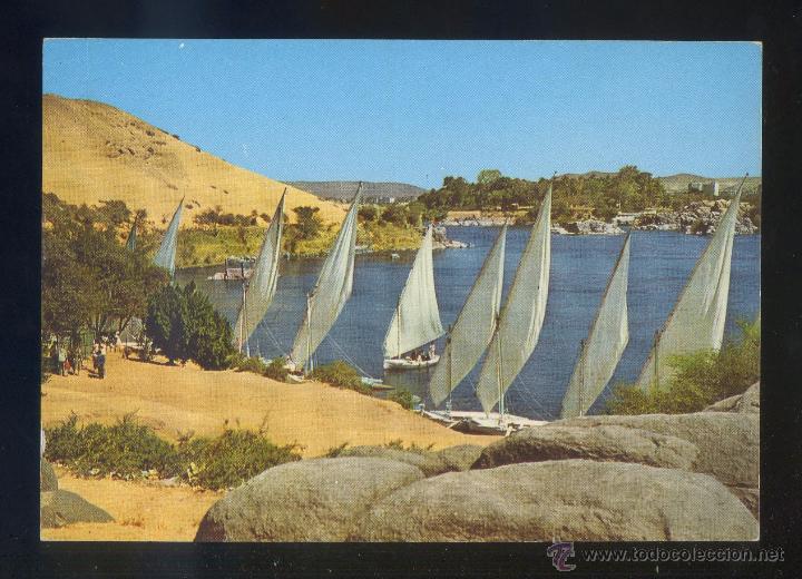Cartoline: Egipto. Asswan. *Baeutiful view of the Nile...* Sin datos editor. Nueva.