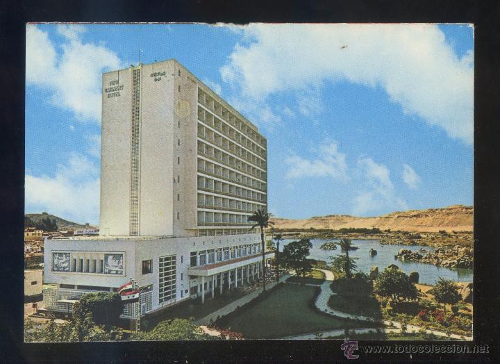 Cartoline: Egipto. Asswan. *The New Cataract Hotel* Ed. Lehnert & Landrock n&ordm; 2. Circulada.