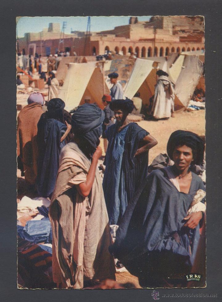 Cartoline: &Aacute;frica. Scenes et Types *Hommes bleus* Ed. La Cigogne n&ordm; 95.002.30. Escrita.