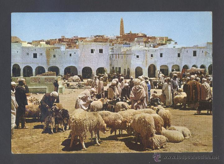 Postales: Argelia. Gharda&iuml;a. *El Zoco* Ed. Fisa n&ordm; 4. Circulada.