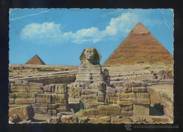 Postais: Egipto. Giza. *The Great Sphinx...* Ed. Dar El Kitab El Guedid n&ordm; 501. Escrita.