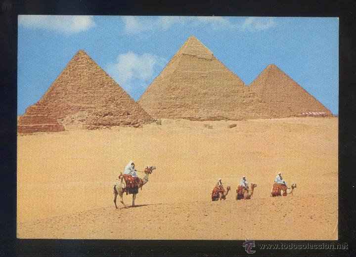 Postais: Egipto. Giza. *Kheops...* Ed. Lehnert & Landrock n&ordm; 72. Circulada 1973.